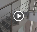 Koblenz Blanco Cristal Extra Granit Treppen
